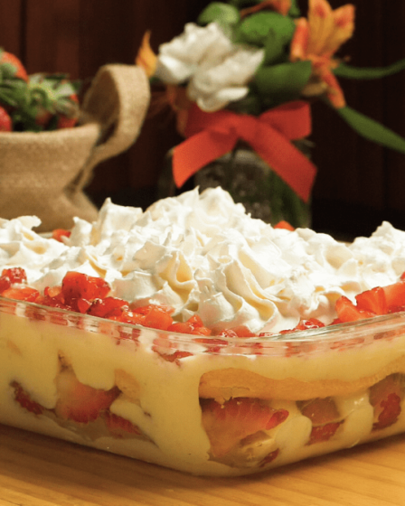 Receita - PAVÊ DE MORANGO