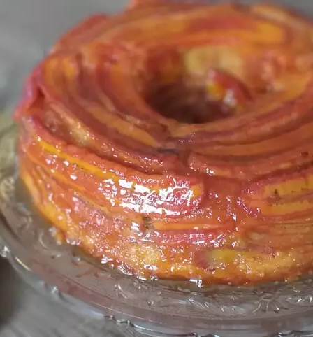 Bolo de Banana Caramelizada