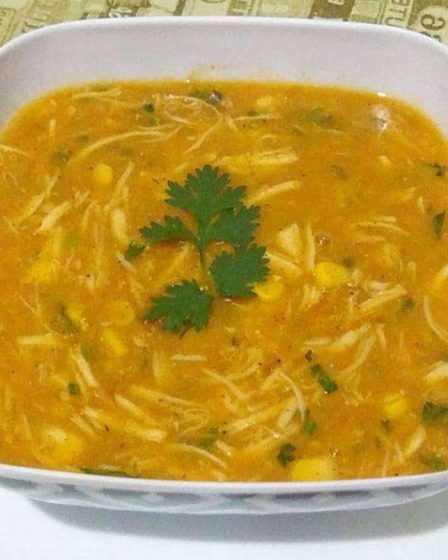 Receita de Caldo de Milho com Frango