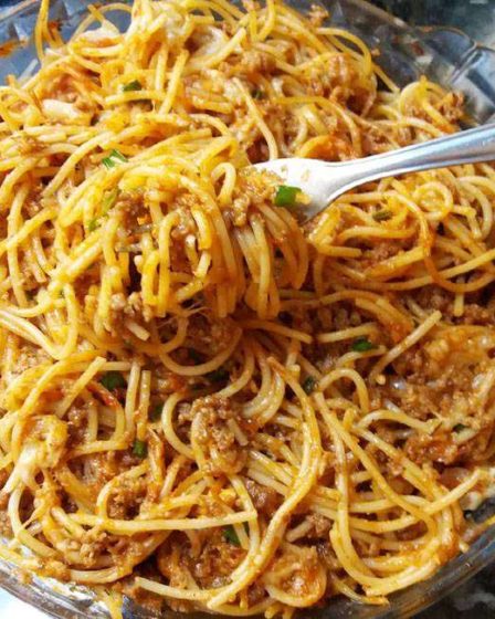 Macarrão com Carne Moída