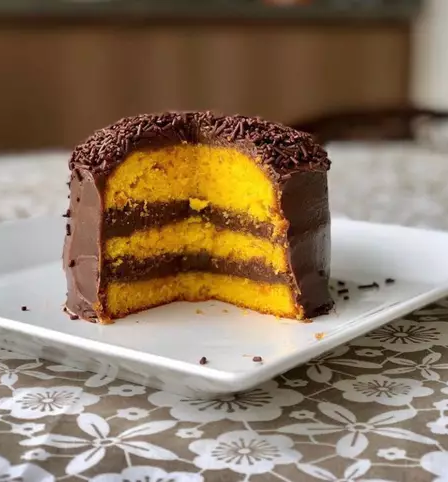 Bolo de Cenoura com Brigadeiro
