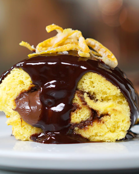 Rocambole de Laranja e Nutella