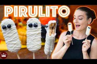 Pirulito de bolacha/biscoito Múmia (especial Halloween)