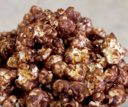 Pipoca doce de chocolate