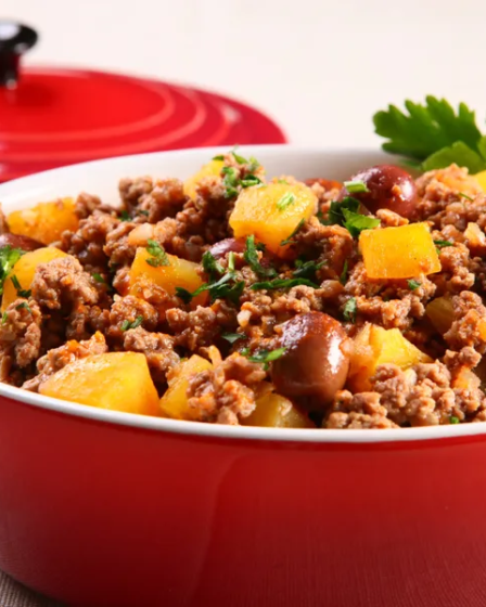 Carne Moída Macia Cozida com Mandioquinha