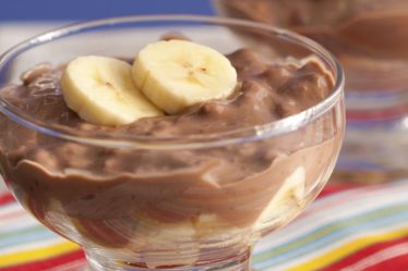 Creme de Nescau e Amendoim com Bananas