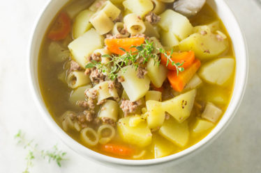 Sopa de legumes com Carne