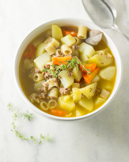Sopa de legumes com Carne