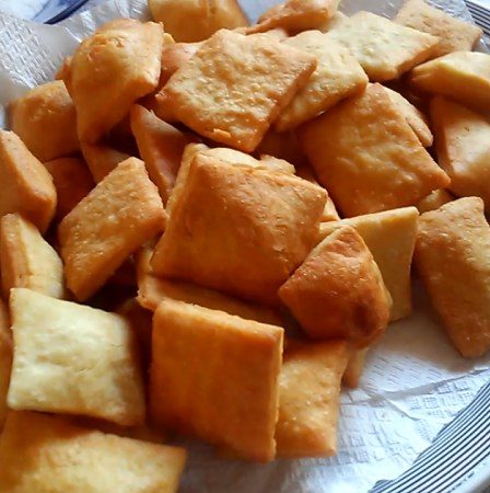 Salgadinho caseiro frito