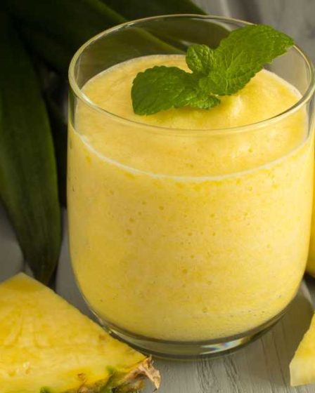 Mousse de abacaxi light sem açúcar