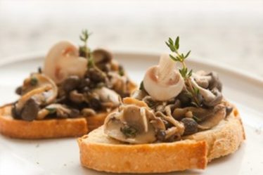 Bruschettas de cogumelos