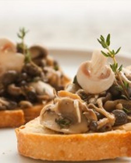 Bruschettas de cogumelos