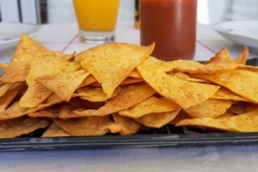 Nachos feito em casa na airfryer
