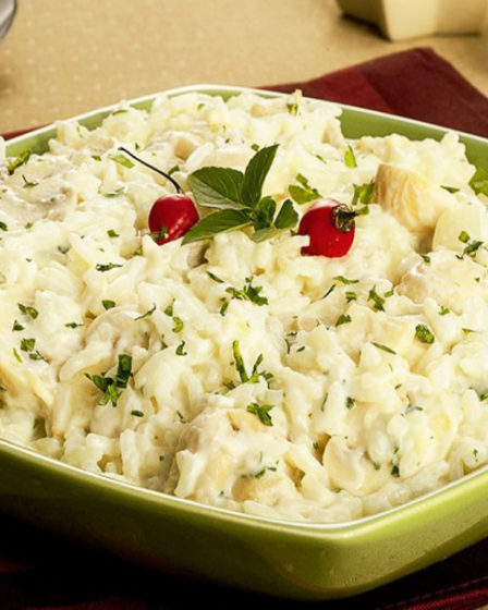 Receita de Arroz a Piamontese