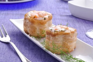 Vol-au-vent de camarão