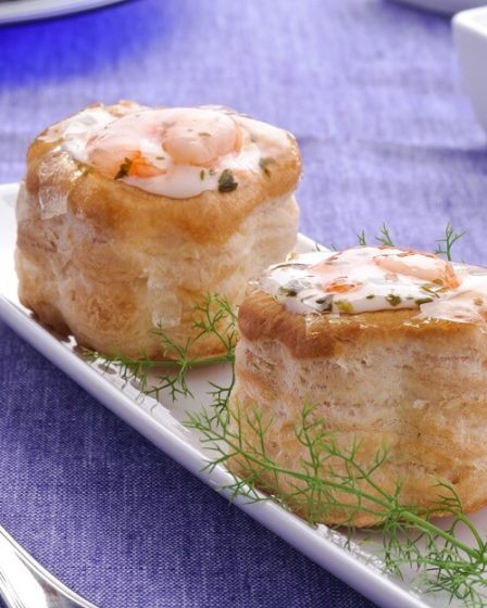 Vol-au-vent de camarão