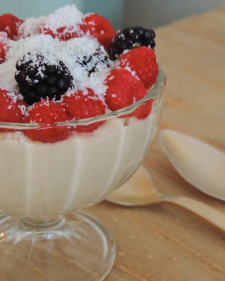 Receita de Mousse Vegano de Coco (sem açúcar e sem glúten)