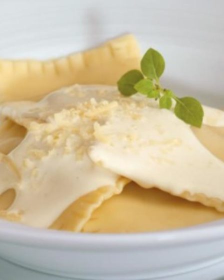 Ravioli de abóbora com gorgonzola