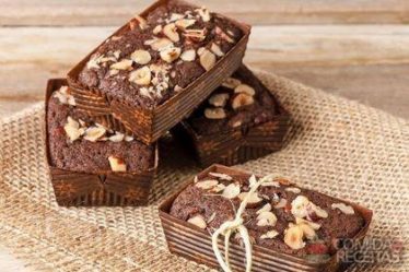 Receita de Bolinho de cacau com avelã