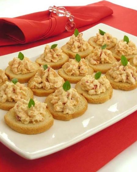 Receita de Canapé de ricota