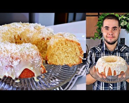 Receita de Bolo de Coco de liquidificador super fofinho