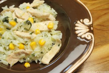 Receita de Arroz com frango e milho