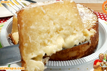 Receita Bolo Assado Cremoso de Tapioca Granulada