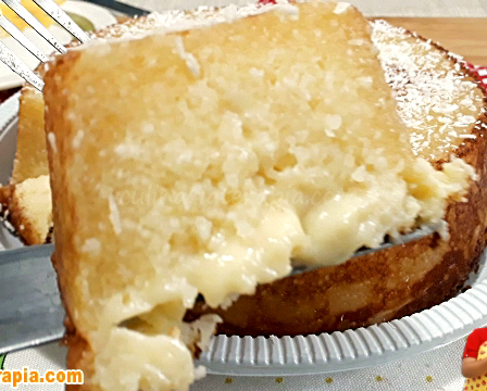 Receita Bolo Assado Cremoso de Tapioca Granulada