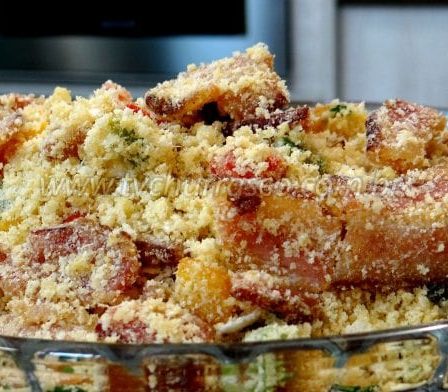 Receita de Como Fazer Farofa de Bacon para Churrasco