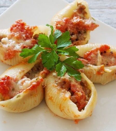 Receita de Conchas Recheada com Ricota