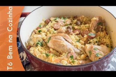 Receita de Arroz com frango, páprica doce e açafrão