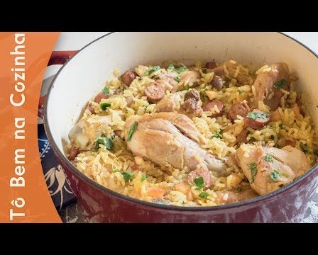 Receita de Arroz com frango, páprica doce e açafrão