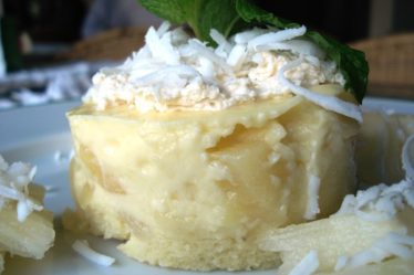 Receita de Pavê de abacaxi light