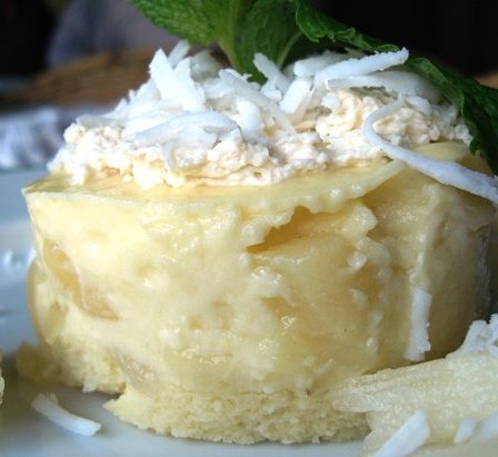 Receita de Pavê de abacaxi light