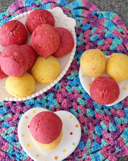 Receita de Pão de Queijo Colorido