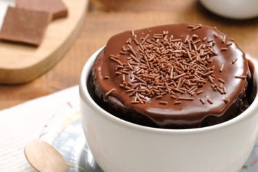 Receita Bolo de caneca de chocolate