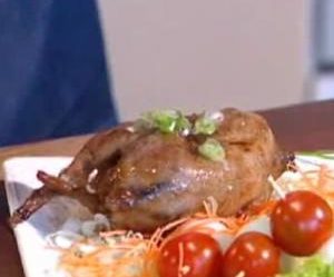 receita de codorna recheada do globo rural