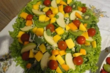 Receita de Salada Verde com Frutas