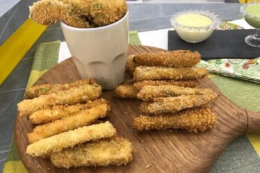 receita de abobrinha empanada e frita