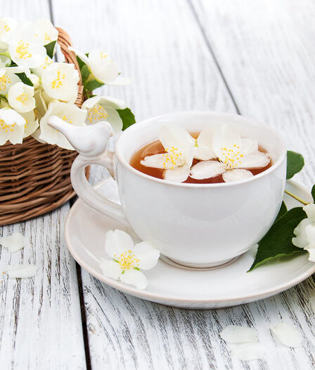 receita Chá de infusão de flores