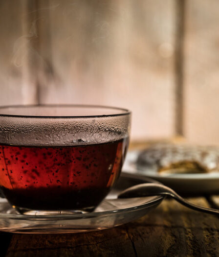 receita Chá preto com chocolate quente e canela
