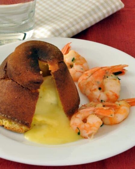 receita de Petit gâteau salgado com camarão