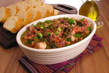 receita de Polvo ao vinagrete